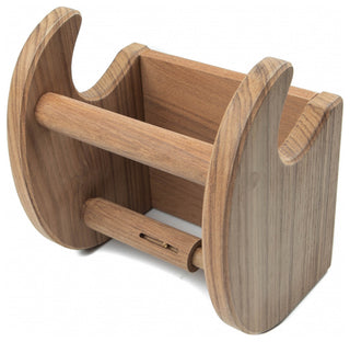Traditional Solid Teak Magazine and Toilet Paper Holder