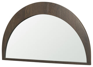 Celeste Dark Brown Wood Small Mirror