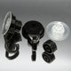 Strong Hold Vacuum Suction Cup Hooks Shower-Kitchen Walls Organizer Loofah Set 2