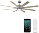 Renegade 1 Light 66 in. Indoor Ceiling Fan, 2700K, Graphite Weathered Wood