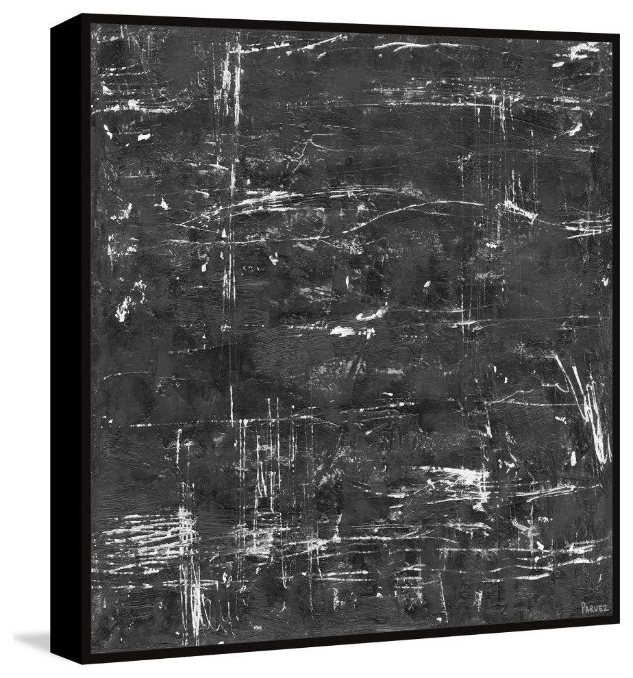 "Rapid Motion" Floater Framed Painting Print on Canvas, 40x40