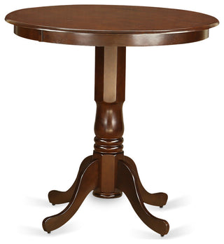 5 Pc Counter Height Dining Room Set -Pub Table And 4 Dining Chairs, Mahogany