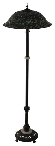 Meyda Lighting 229070 62" High Tiffany Fishscale Floor Lamp