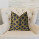 Golden Maze Black and Gold Handmade Luxury Pillow, 20"x20"