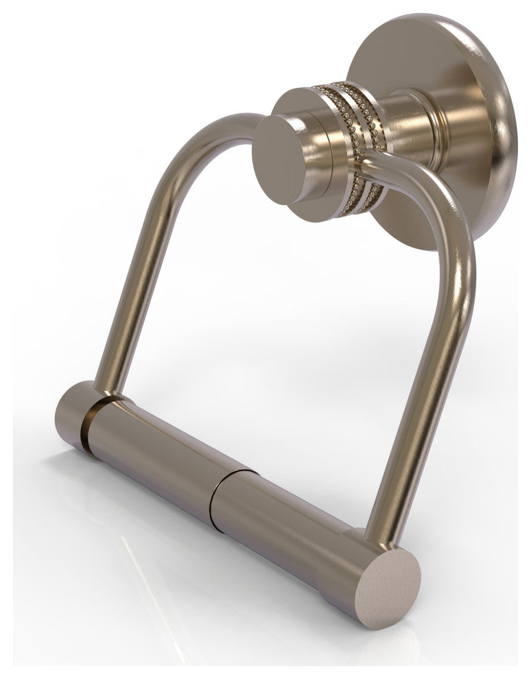 Mercury 2 Post Dotted Accent Toilet Tissue Holder, Antique Pewter