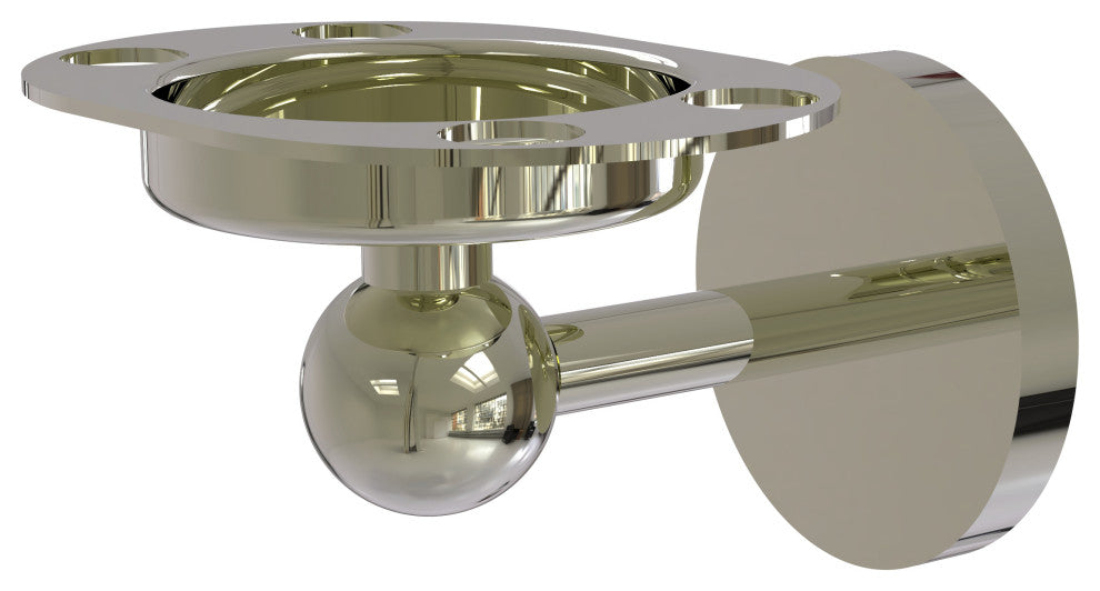 Skyline Toothbrush Holder With Twist Accents, Polished Nickel