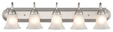 5 Light 36" Satin Nickel Vanity Light