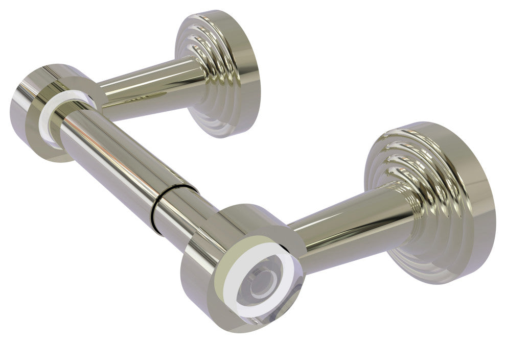 Pacific Beach Two Post Toilet Tissue Holder, Polished Nickel