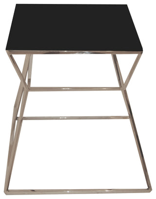 Prism Side Table, Material: Glass, Black
