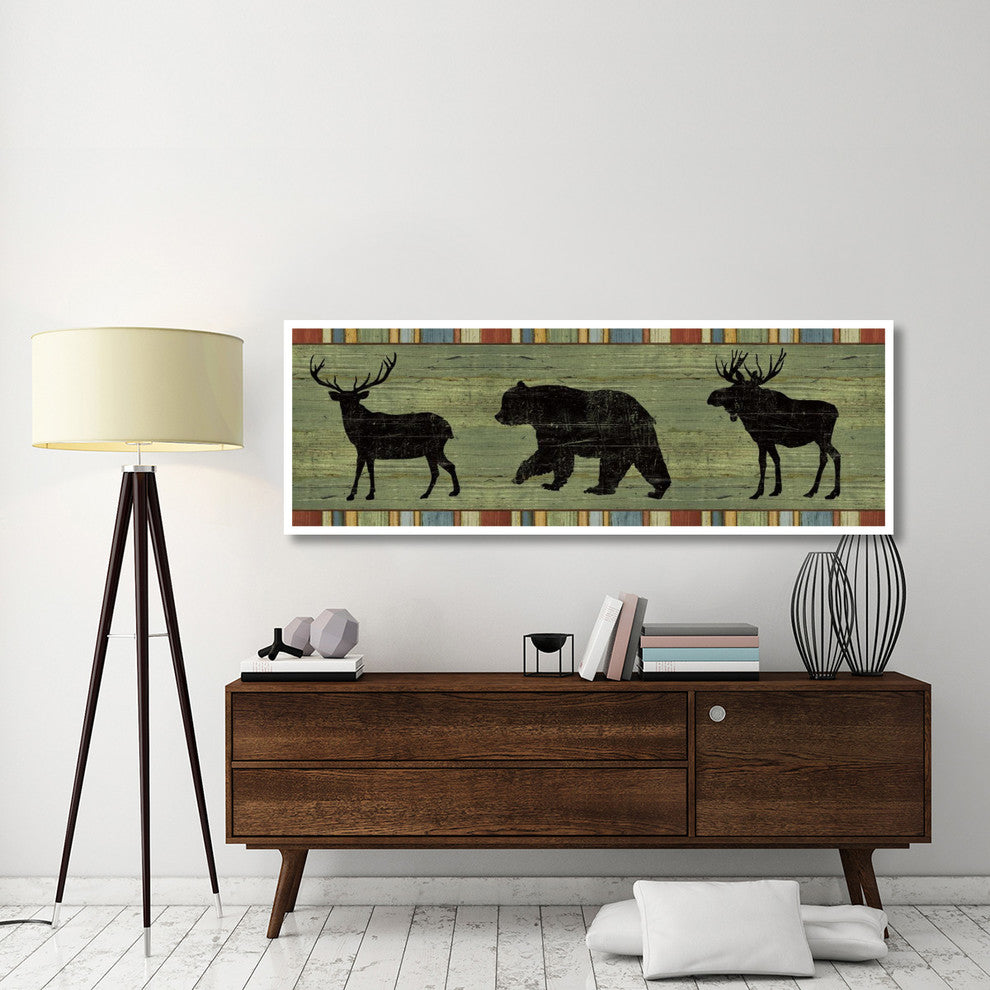 "Lake Lodge XIII" Digital Paper Print by Sue Schlabach, 74"x26"