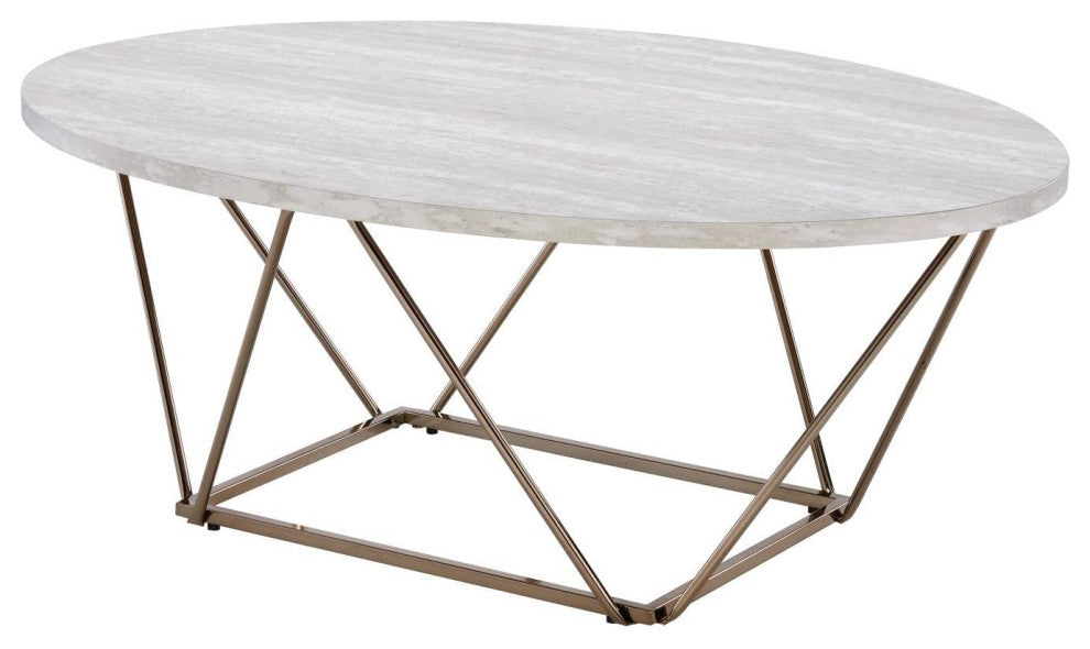 Rowyn Faux Marble Top Cocktail