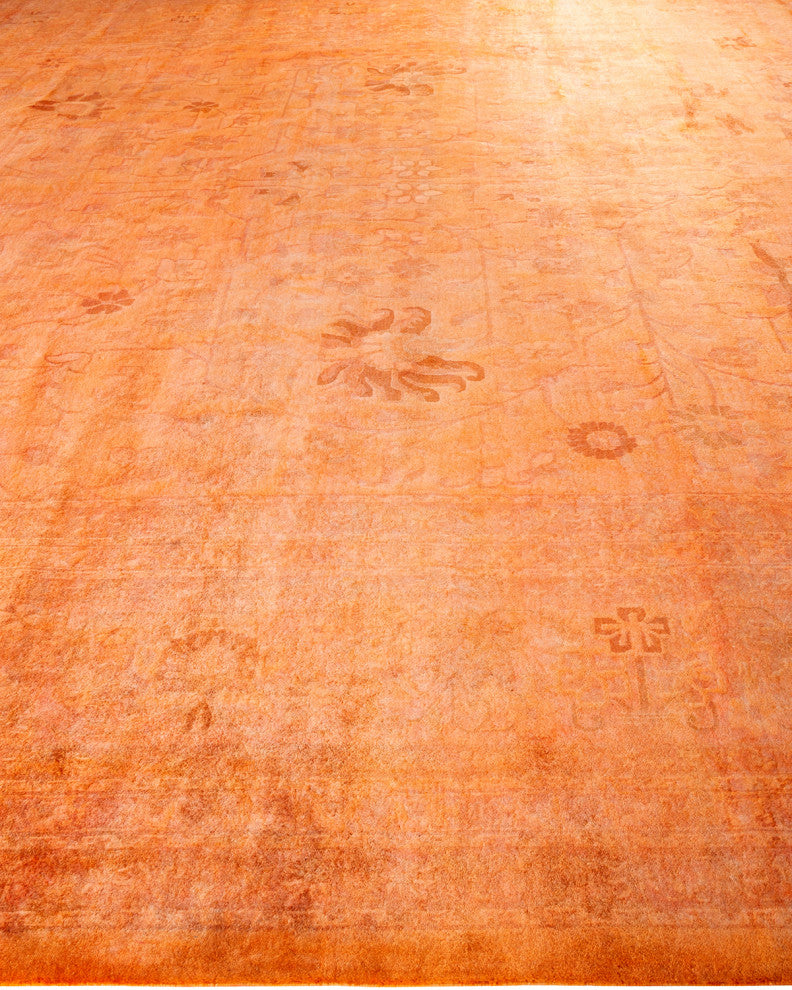 Fine Vibrance, One-of-a-Kind Handmade Area Rug Orange, 17'10"x12'3"