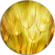 Soft Yellow Dandelion Flowers, Floral Photography Round Wall Art, 11"