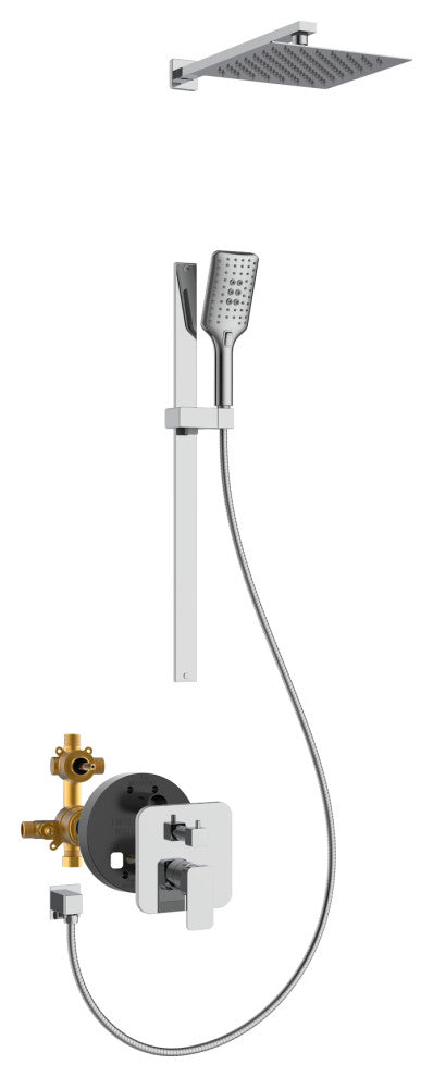 Resort Combo Shower System, 2.5 GPM, Chrome