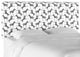 Queen Headboard, Block Zebra Black White