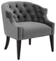 Precept Accent Performance Velvet Armchair Gray