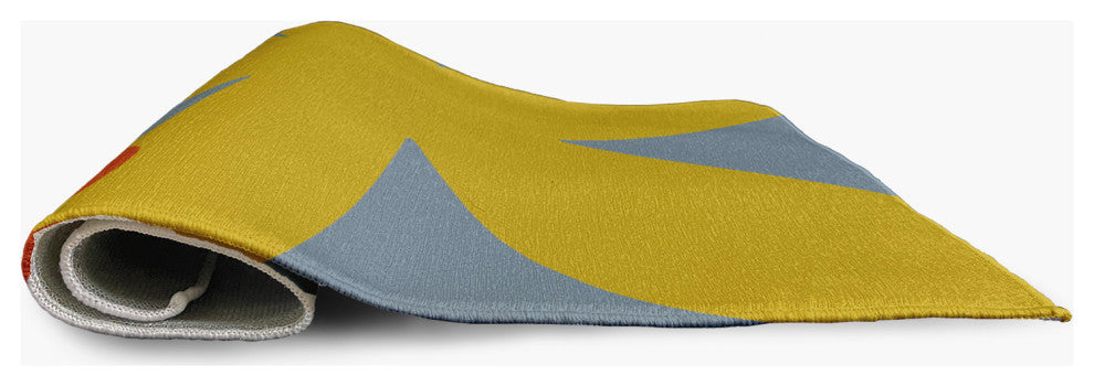 Bold Flowers Modern & Contemporary Chenille Area Rug