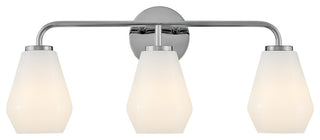 Lark Gio 24" Three-Light Bath Vanity Fixture, Chrome