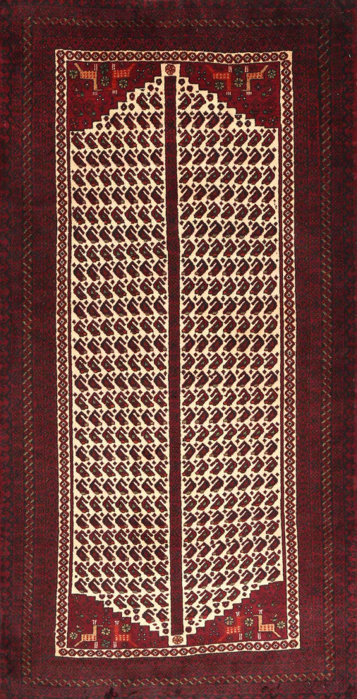 Ahgly Company Indoor Rectangle Traditional Area Rugs, 2' x 5'