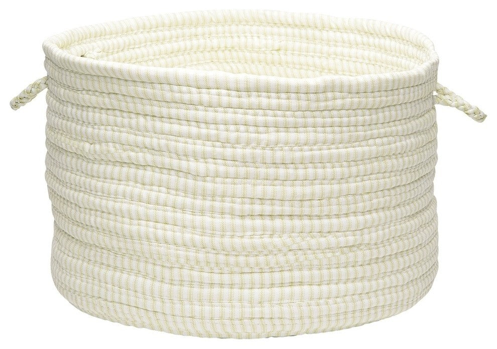 Colonial Mills Basket Ticking Solid Basket Limelight Round