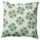 Lucky Patch St. Patrick's Day Indoor/Outdoor Pillow, Laurel Tree Green, 20x20"