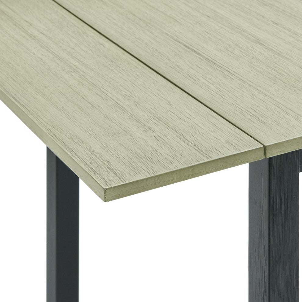 Tuttle 3-Piece Drop Leaf Dining Set, Gray