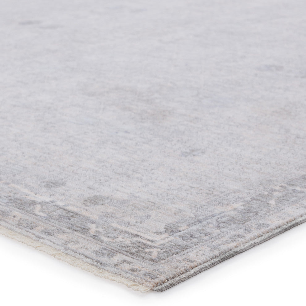 Jaipur Living Larkin Floral Area Rug, Light Gray/Beige, 9'x12'