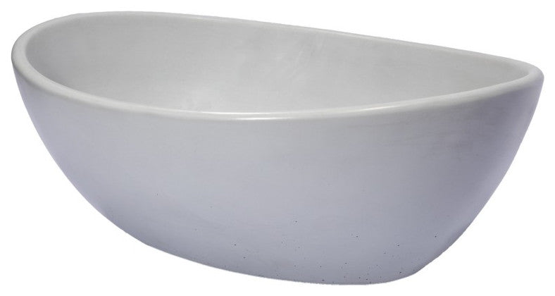 Eden Bath EB_N012LG Oval Concrete Vessel Sink - Light Earthen Gray