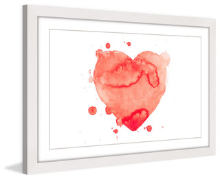 "Heart Splash" Framed Art Print