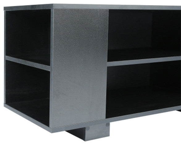 65 inch TV stand Modern Entertainment Center with 8 Open Shelves black