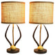 Cody Horn Table Lamps With Shades, Set of 2