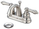 Two Handle Bathroom Faucet, PVD Brushed Nickel