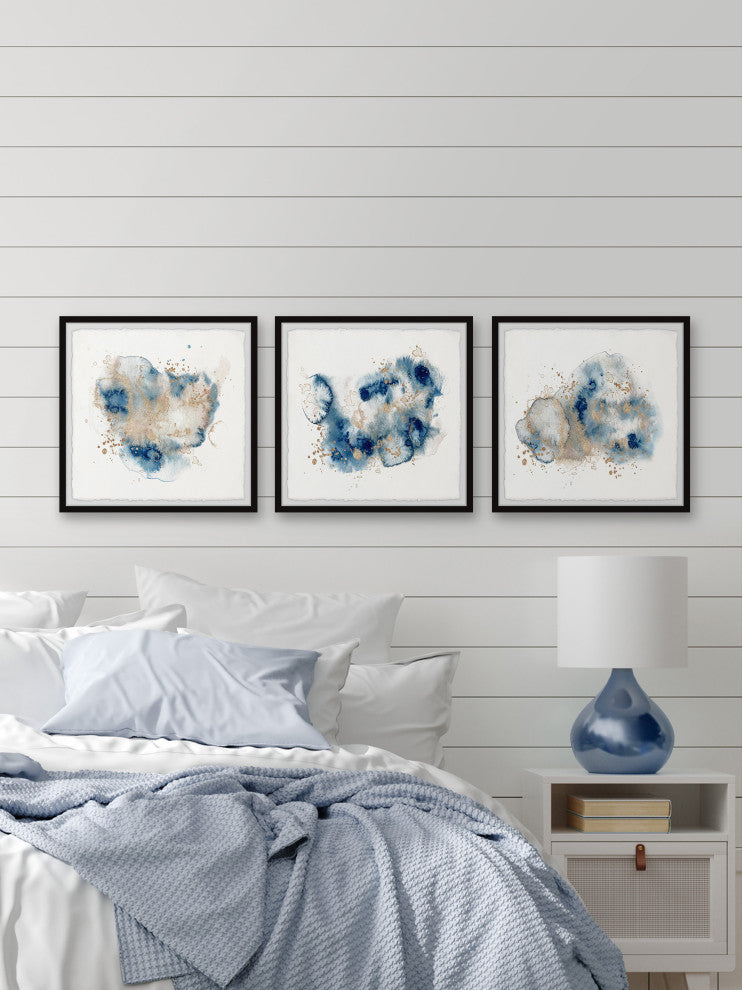 Shattered Earth Triptych, 3-Piece Set, 32x32 Panels