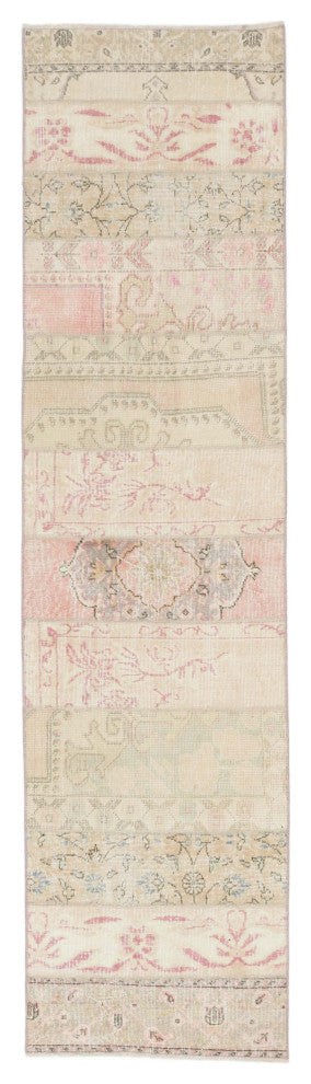 Vintage Turkish Hand-Knotted Runner 2' 6" x 9' 10", 30 in. x 118 in.
