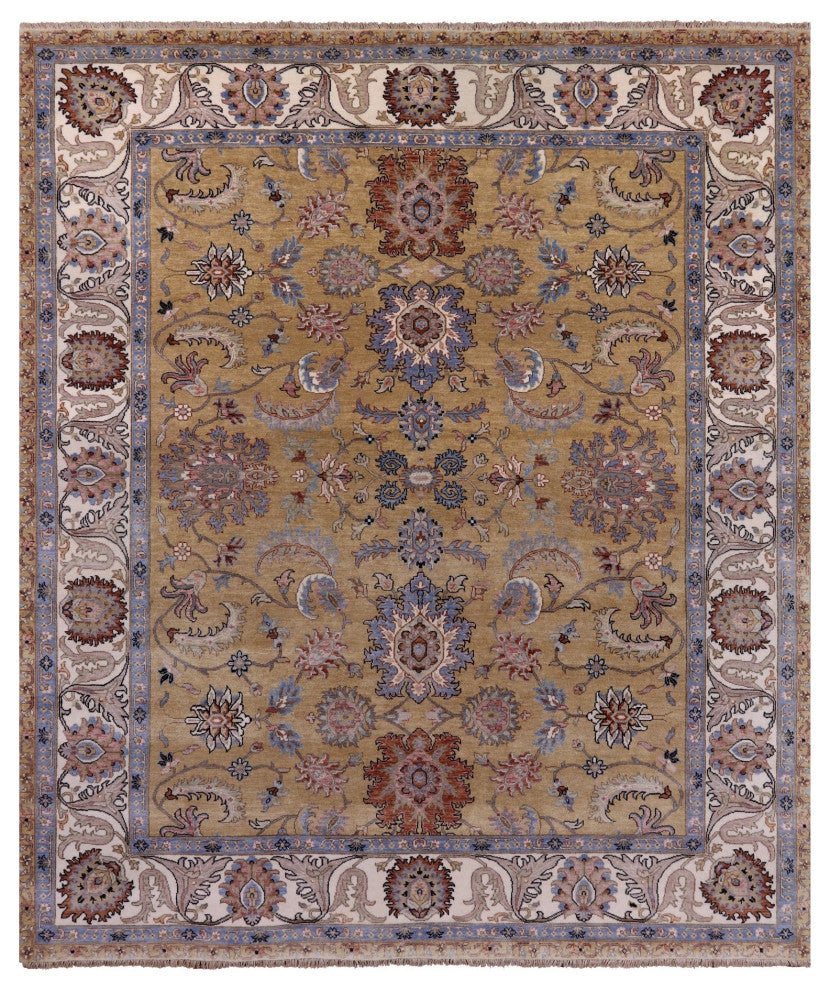 8' 1" X 9' 8" Persian Tabriz Handmade Wool Rug - Q16033