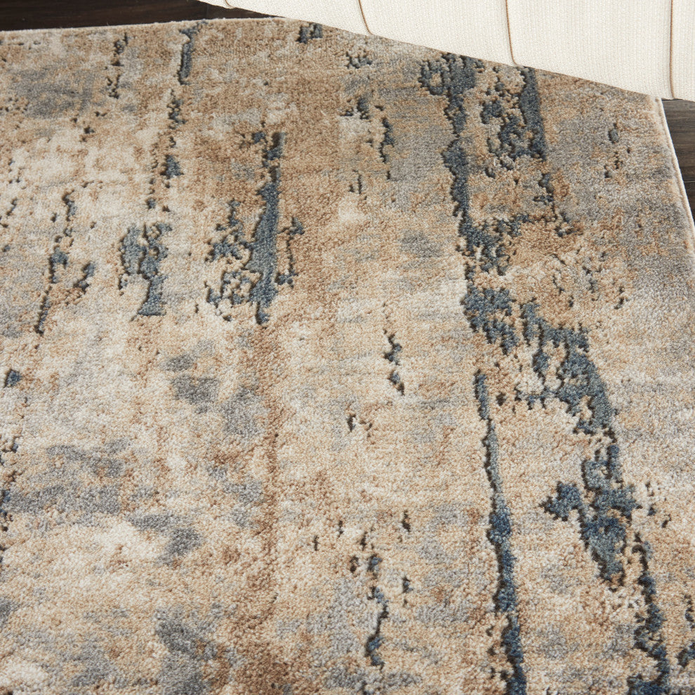 Nourison Concerto 6' x 9' Beige/Grey Modern Indoor Area Rug