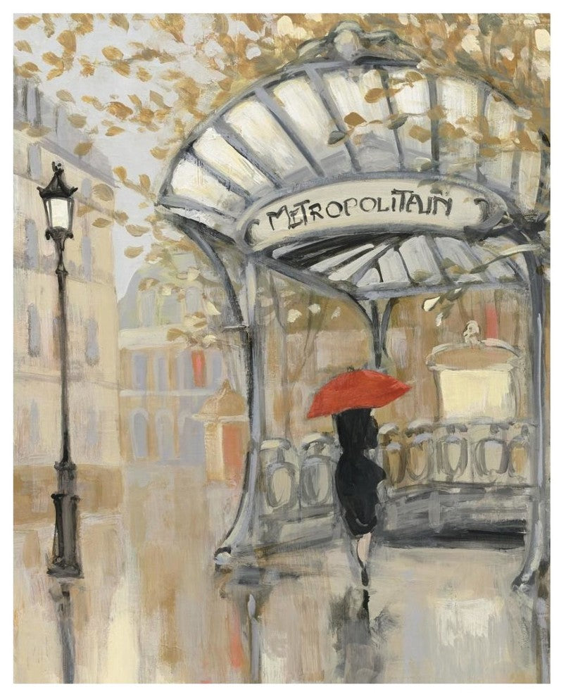"To the Metro III Blue Sky" Digital Paper Print by Julia Purinton, 24"x30"
