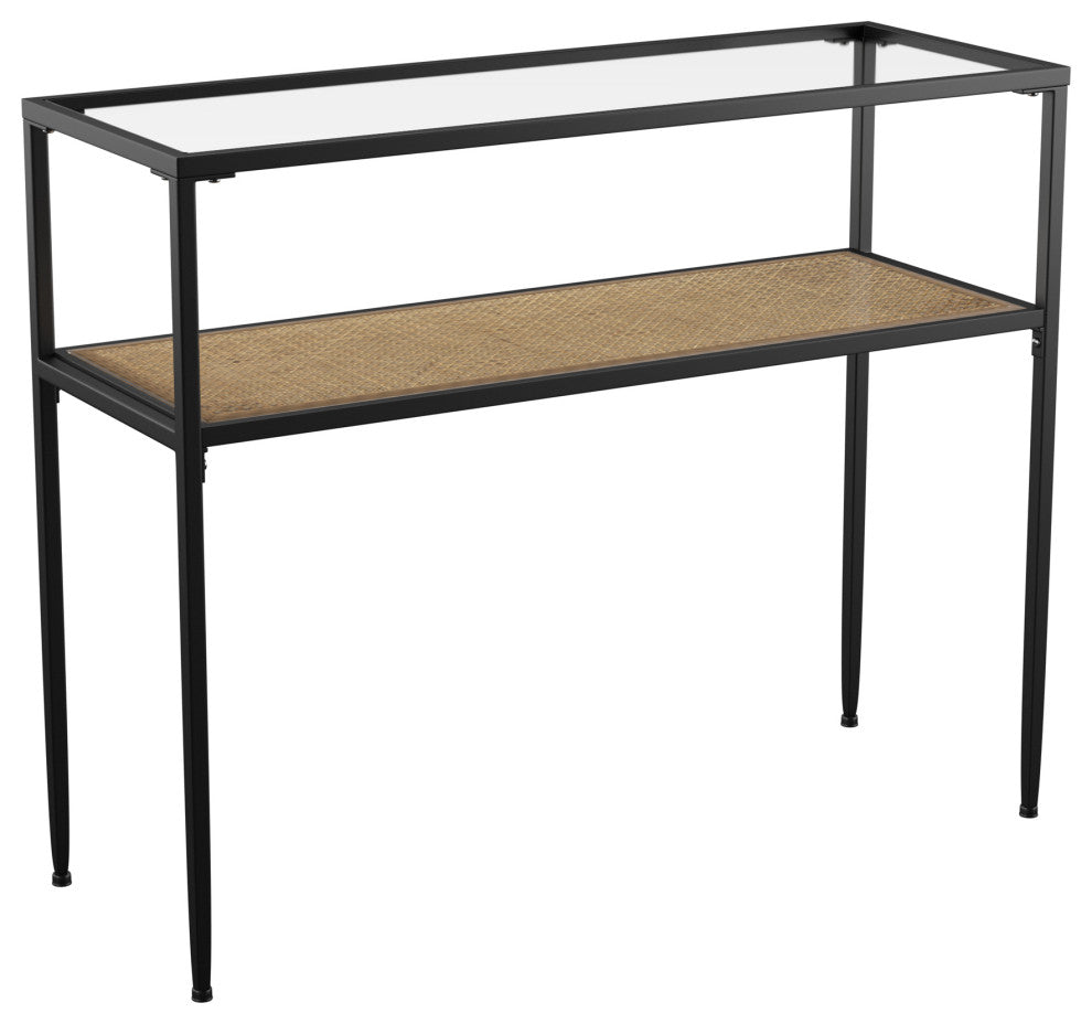 Sheringham Glass-Top Console Table