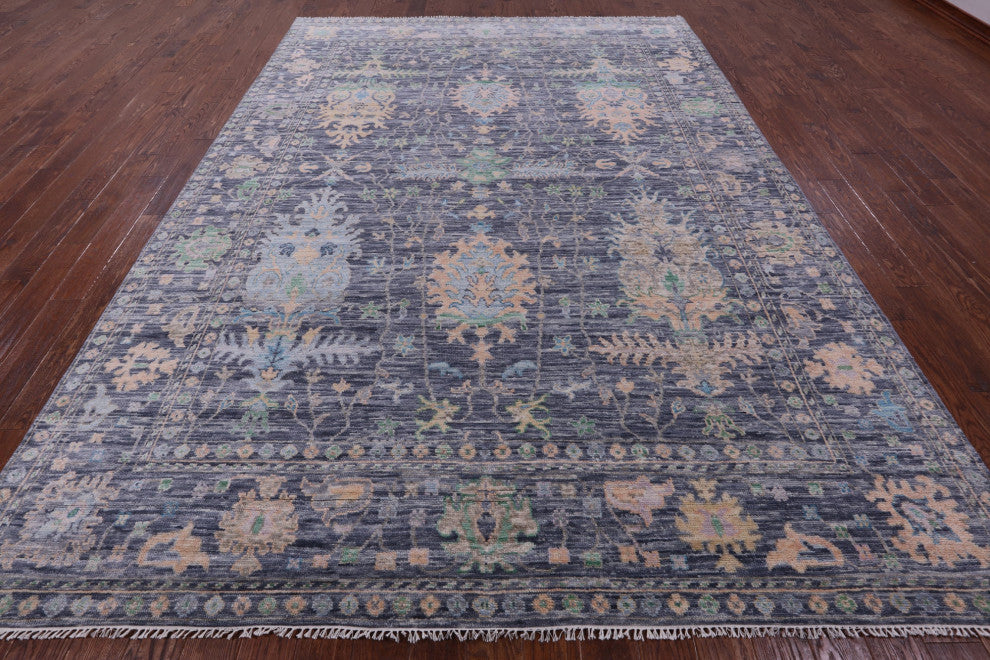 8' 11" X 12' 5" Turkish Oushak Handmade Wool Rug - Q15589-3613