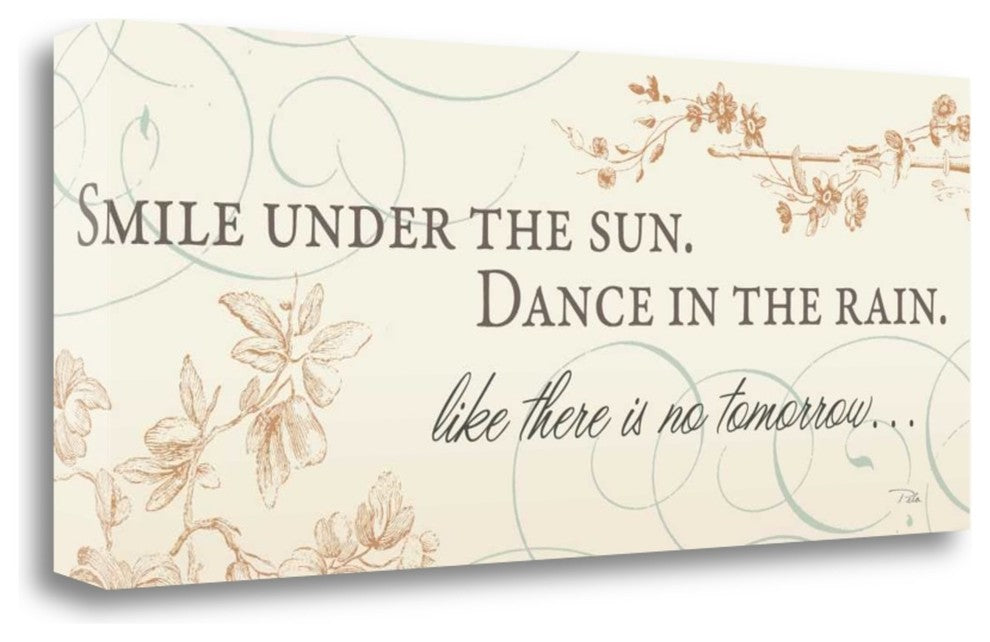 "Smile Under The Sun" By Pela,Ready to Hang Giclee Print on Gallery Wrap Canvas