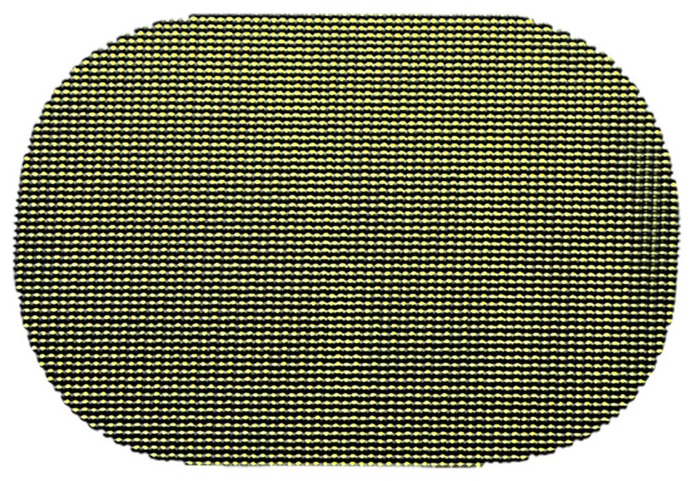 Fishnet Kale Green Oval Placemat