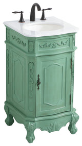 Bathroom Vanity, Vintage Mint, 19", Single Sink