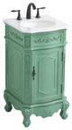 Bathroom Vanity, Vintage Mint, 19", Single Sink
