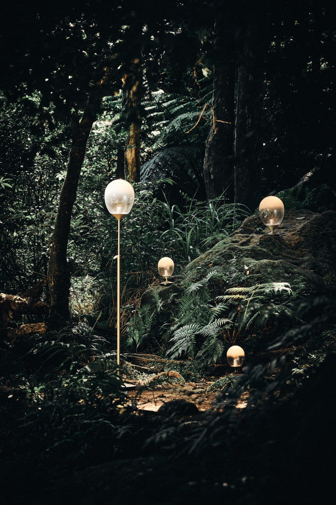 MIST LED Floor Lamp, Champagne Gold