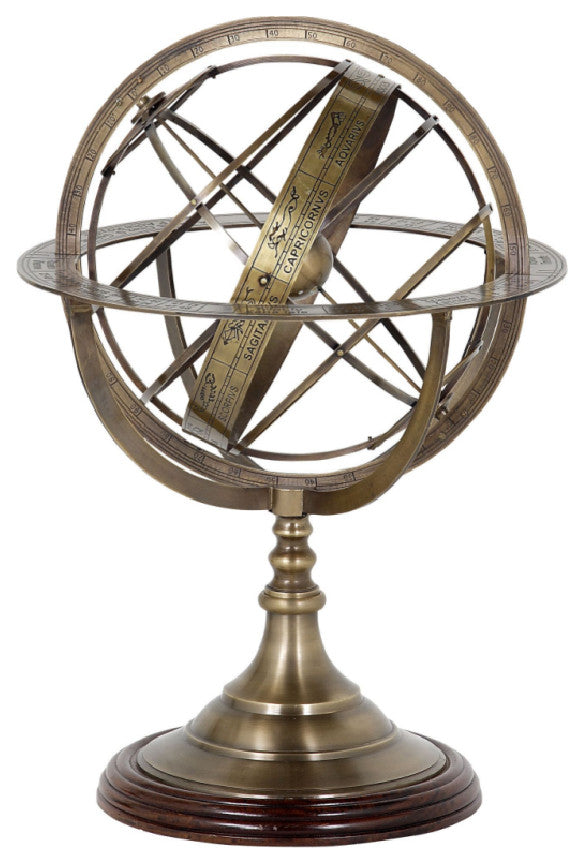 Antique Brass Globe, Eichholtz L
