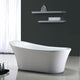 OVE Decors Rachel 70" Freestanding Bathtub With Pop-up and Overflow, Chrome