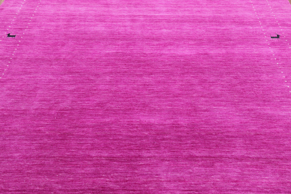 6' Square Persian Gabbeh Handmade Rug - Q15051