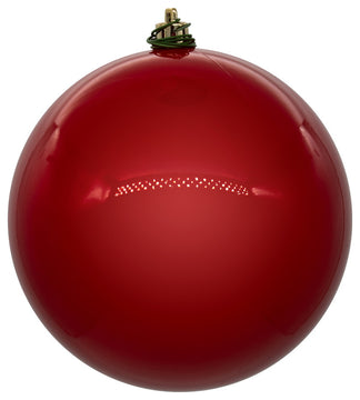 Vickerman N591503DPV 6" Red Pearl Ball Ornament 4 per bag.