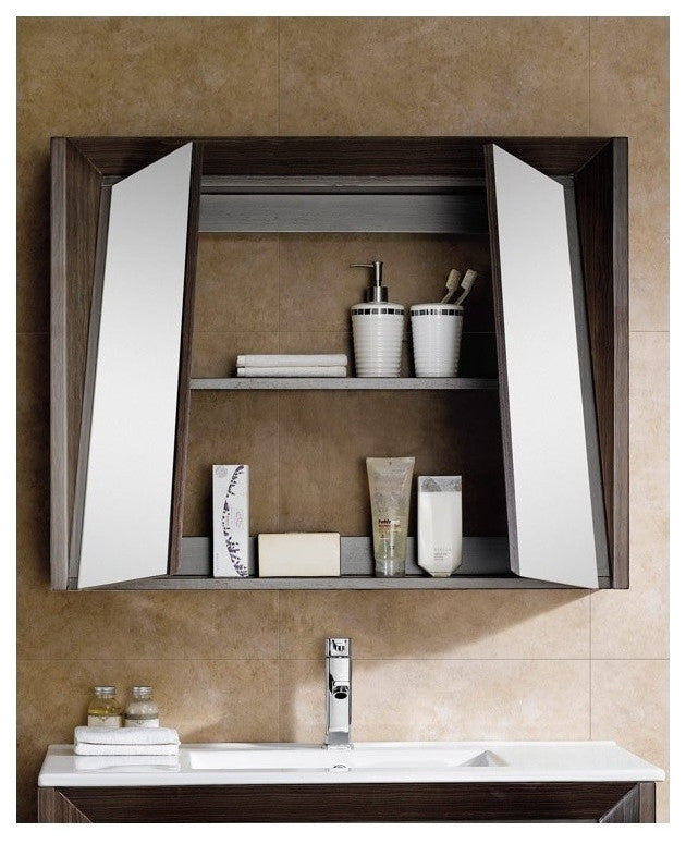 Fine Fixtures Imperial II Medicine Cabinet, Ebony Wave, 36"