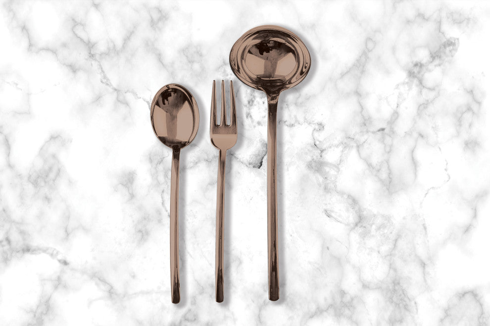 Due Serving Set, Bronze, 3 Pcs.